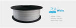  3D FILAMENT 1, 75mm PLA Fehér /1kg-os tekercs/ (3DFILAMENT175WH) - jatekotthon