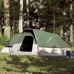 vidaXL 9 személyes zöld vízálló kupolás családi sátor (94563) - vidaxl