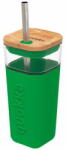  QUOKKA Liquid Cube üveg pohár szilikon felülettel 540 ml, green - mall - 14 190 Ft