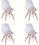  Modern szék DIDIER bükk + fehér 4 db