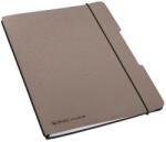 Herlitz my. book flex A5 füzet 40 lapos, pontozott belív, bőrhatású barna