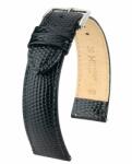 Hirsch Rainbow Fekete óraszíj - 19mm / L -120/80mm