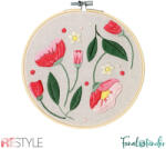 ReStyle Embroidery kit - Flowers - hímzés csomag - 17.8 cm