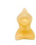R. M. ékszer Figura Kalcit narancs jógini 4cm (010554)