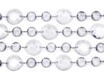 PartyDeco Ghirlandă de cristal incoloră 100 cm