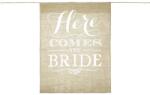 PartyDeco Baner - Here comes the bride 41 x 51 cm