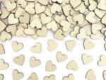 PartyDeco Confetti - Inimi din lemn 2 x 2 cm
