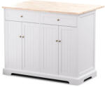 Blumfeldt Etsu, konyhasziget, kihúzható munkalap, 2 fiók, 4 ajtó, étkezőasztalként is használható, tárolóhely, könnyen tisztítható (ST6-ETSU-4Türen) (ST6-ETSU-4Türen) - electronic-star