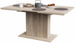 Leziter Yorki Elegant Premium kihúzható étkezőasztal 120/160x90 cm sonoma (LYETKLEX120ST) - pepita - 110 868 Ft