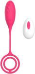 Mokko Toys Ou Vibrator Elia Love Egg, 10 Moduri Vibratii, Remote Control, Silicon, USB, Roz, 21.4 cm, Mokko Toys, Velvet Obsession