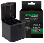 Patona hármas töltős töltődoboz GoPro Hero 9 10 11-hez USB-C kábellel (PT-1795)