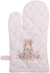 Clayre & Eef Set 2 manusi termice bumbac multicolor copii Iepuras 12x21 cm (FEB44K)