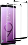  Set de 2 Folii de Protectie pentru Samsung Galaxy S9 Plus , Sticla Securizata 9H, Margine Neagra, HD, Fara Bule