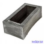  Műanyag antikolt tégla forma 26, 5x13, 5x8, 5 cm - Ezüst