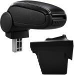  Cotieră pentru Peugeot 308 2 (09.2013-) negru piele ecologica cu cusatura alba () (AVR-PG381420-N2A)