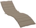 vidaXL Pernă de șezlong, gri taupe, 200x60x3 cm, material textil (314211)