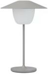 blomus Blomus ANI MINI hordozható asztali lámpa, 21 cm, LED, szatellitszürke, alumínium (67074)