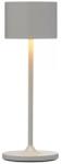 blomus Blomus FAROL MINI hordozható asztali lámpa, 19, 5 cm, LED, fehér, szatellitszürke (67047)