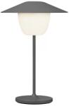 blomus Blomus ANI MINI hordozható asztali lámpa, 21 cm, LED, melegszürke, alumínium (67076)