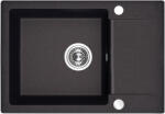 Laveo SRL_713T - LAVEO CELEBES 650x440 egymedencés csepptálcás gránit mosogató szemcsés fekete (SRL_713T)