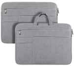 Dux Ducis LBTC kézitáska álló LAPTOP/NOTEBOOK/TABLET (univerzális, textil, kézpánt, 15.5-16" méret) VILÁGOSSZÜRKE (GP-157342) - bluedigital