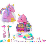 Mattel Polly Pocket szivárványos unikornis szépségszalon játékkészlet (HMX18) - jatekbirodalom