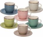 Tognana URBAN PASTEL teáscsészekészlet csészealjjal, többszínű, 6 db, 220 ml (LS18502M228)