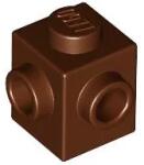 LEGO® 26604c88 - LEGO vörösesbarna kocka 1 x 1 méretű egymás melletti két oldalán 2 bütyökkel (26604c88)