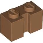 LEGO® 4216c150 - LEGO közepes nugát kocka 1 x 2 méretű, oldalán bevágással (4216c150)
