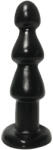 Passion Labs Dildo Porter cu Ventuza, PVC, Negru, 23.5 cm, Passion Labs, Sensations