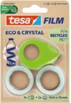 tesa Ragasztószalag adagolóval, 2 db 19 mm x 10 m, TESA "Eco&Crystal", átlátszó 59038-00000-00 (59038-00000-00)