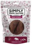 Simply from Nature Meat Strips Húscsíkok vadhússal és kenderrel kutyáknak 5x80 g