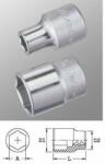 Genius Tools 423811 1/2"-os 6 lapú dugókulcs fej, 11 mm (423811)