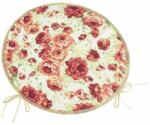 BellaTEX Pernă de scaun Bellatex Berta rotunde netedă Peonyroz, verde, diametru 40 cm