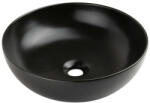 Eros RAISE - PULTRA ültethető - Top Counter - porcelán mosdó - MATT FEKETE - O - Ø 41 cm (82MC6423) - globalvivamarket