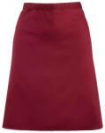 Premier PR151 COLOURS félhosszú kötény, 90 cm hosszú megkötő pántokkal Premier, Burgundy-U (pr151bu-u)