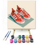  Piros futócipő - gyerek számfestő készlet