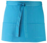 Premier PR155 COLOURS rövid pultos kötény három tabletbarát zsebbel Premier, Turquoise-U (pr155tu-u)