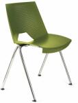 Antares Scaune conferință Strike 2131 metal cromat+plastic verde