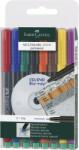 Faber-Castell Set 8 markere permanente F Multimark 0.6mm Faber-Castell (FC151309)