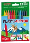 ALPINO Creioane cerate din plastic, cutie carton, 12 culori/cutie, Plasti ALPINO (MS-PA000012) - ihtis