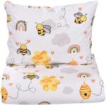 Confort Family Lenjerie patut 120x60 cm, 3 piese bumbac 100% model Albinute (CFAM9397) - kidiko Lenjerii de pat bebelusi‎, patura bebelusi