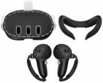 Vortex Virtual Reality VortexVR 3in1 szilikon védőszett (szemüveg, arc, kontroller) | Meta Quest 3-hoz (VVR.SET.SIL.COVER.3IN1.BLK.QUEST3.2023)