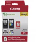 Canon Pachet cartuse cerneala Canon Photo Value Pack 3712C008AA, PG-560XL Negru, CL-561XL Color + 50 Coli foto 10x15 cm (CAINK-PG560XL-K2P#)