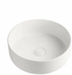 Eros - Top Counter pultra ültethető porcelán mosdó - SIMPLE 8 - MATT FEHÉR - 36 x 36 x 13 cm (82MB6259) - pepita