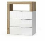 LC Mobili Dulap baie alb/maro LC Mobili Italia Hamburg 64x78 cm (439030-42K)