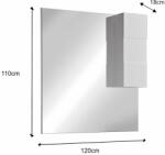 LC Mobili Dulap cu oglinda alb LC Mobili Italia Vittoria Start Basic 2.0 120x110 cm (439050-T7120P)