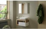 LC Mobili Dulap cu oglinda alb/maro LC Mobili Italia Hamburg 78x75 cm (432430-778P)