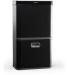 Klarstein Coș de gunoi fără atingere, cu senzor, 56 l, oțel inoxidabil, 3 coșuri, închidere Soft-Close, alimentat cu baterie, afișaj LED, temporizator (KG30-56l-bl) (KG30-56l-bl) Cos de gunoi