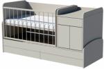  Bogi Uno 4in1 ringatható kombi kiságy 120×70 cm ágyneműtartóval - Szürke